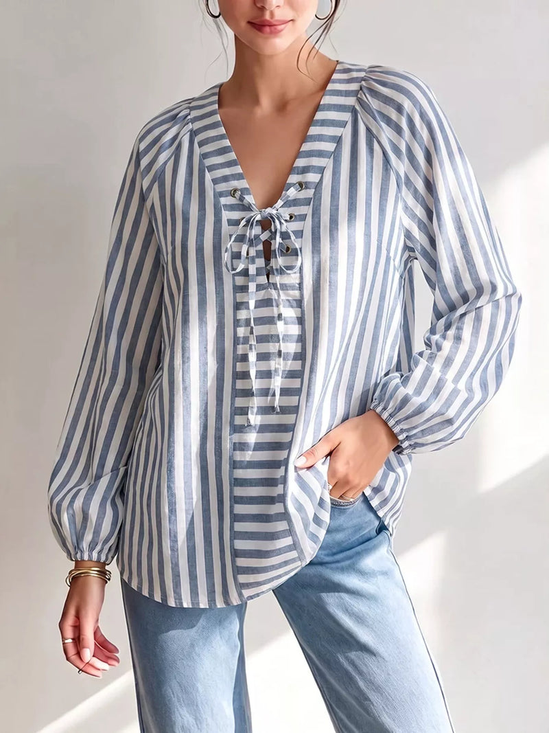 Randig blus