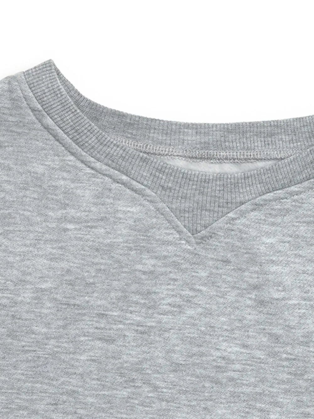 Långärmad sweatshirt med rund halsringning – bild 7