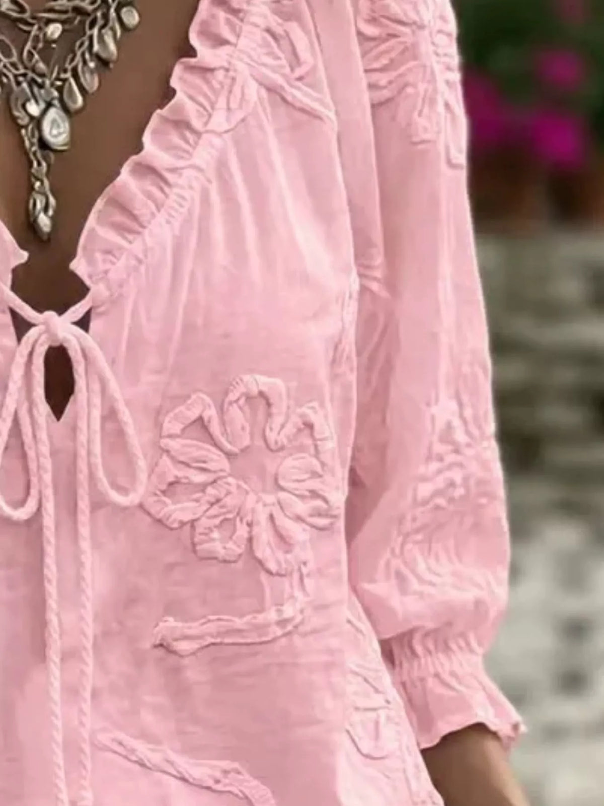 Blommig blus – bild 8