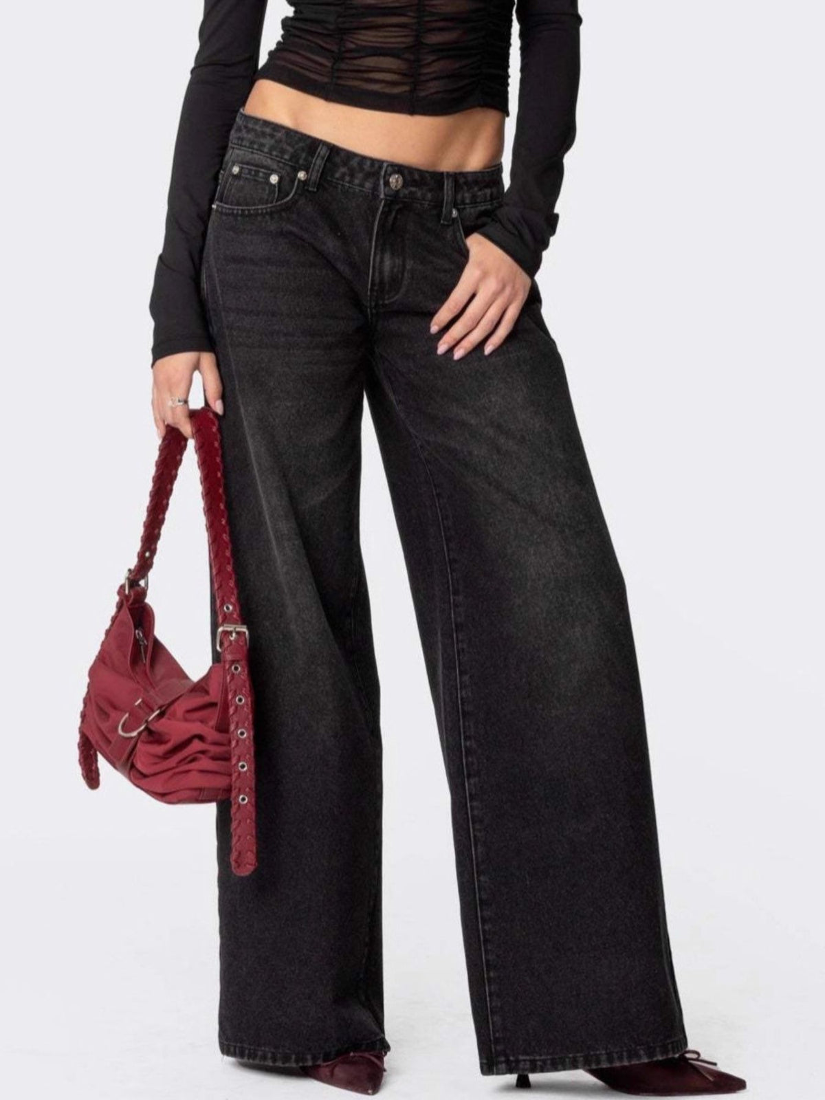 Golvlånga jeans – bild 6