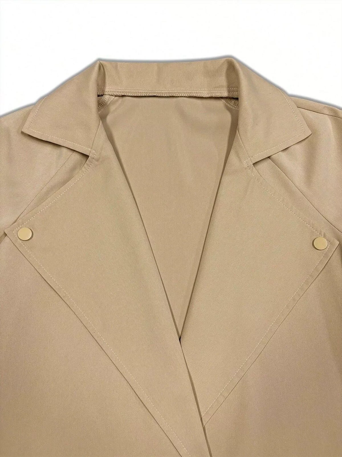 Lång trenchcoat med slagkrage – bild 2