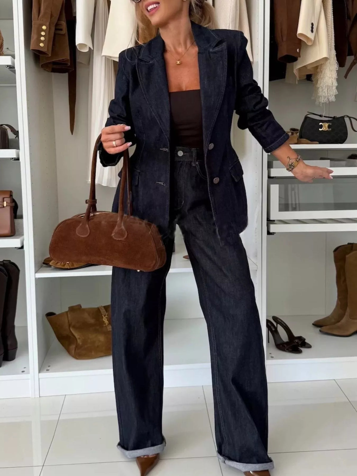 Vida jeans med hög midja – bild 6