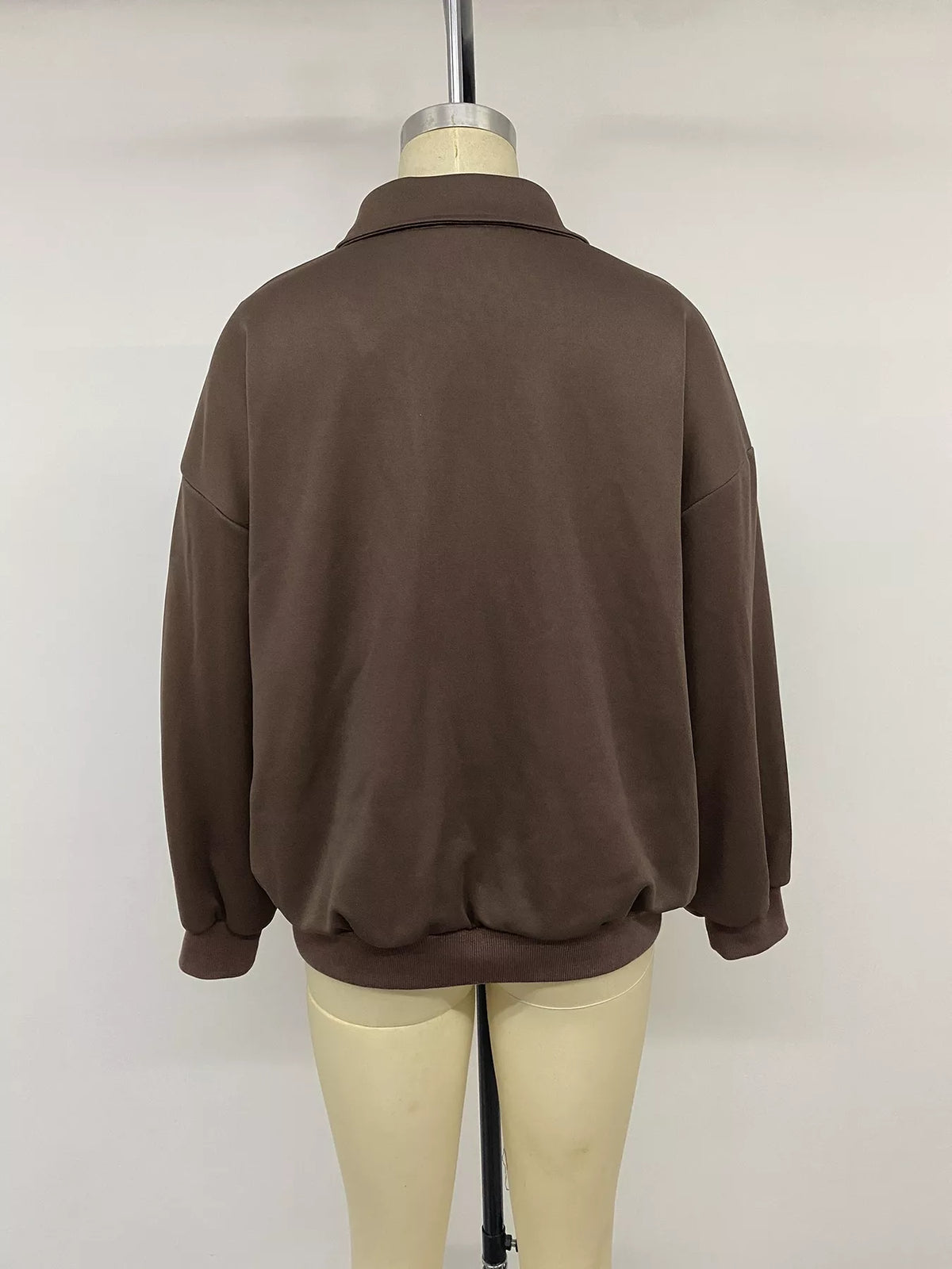 Sweatshirt med tryckknappar och polokrage – bild 13