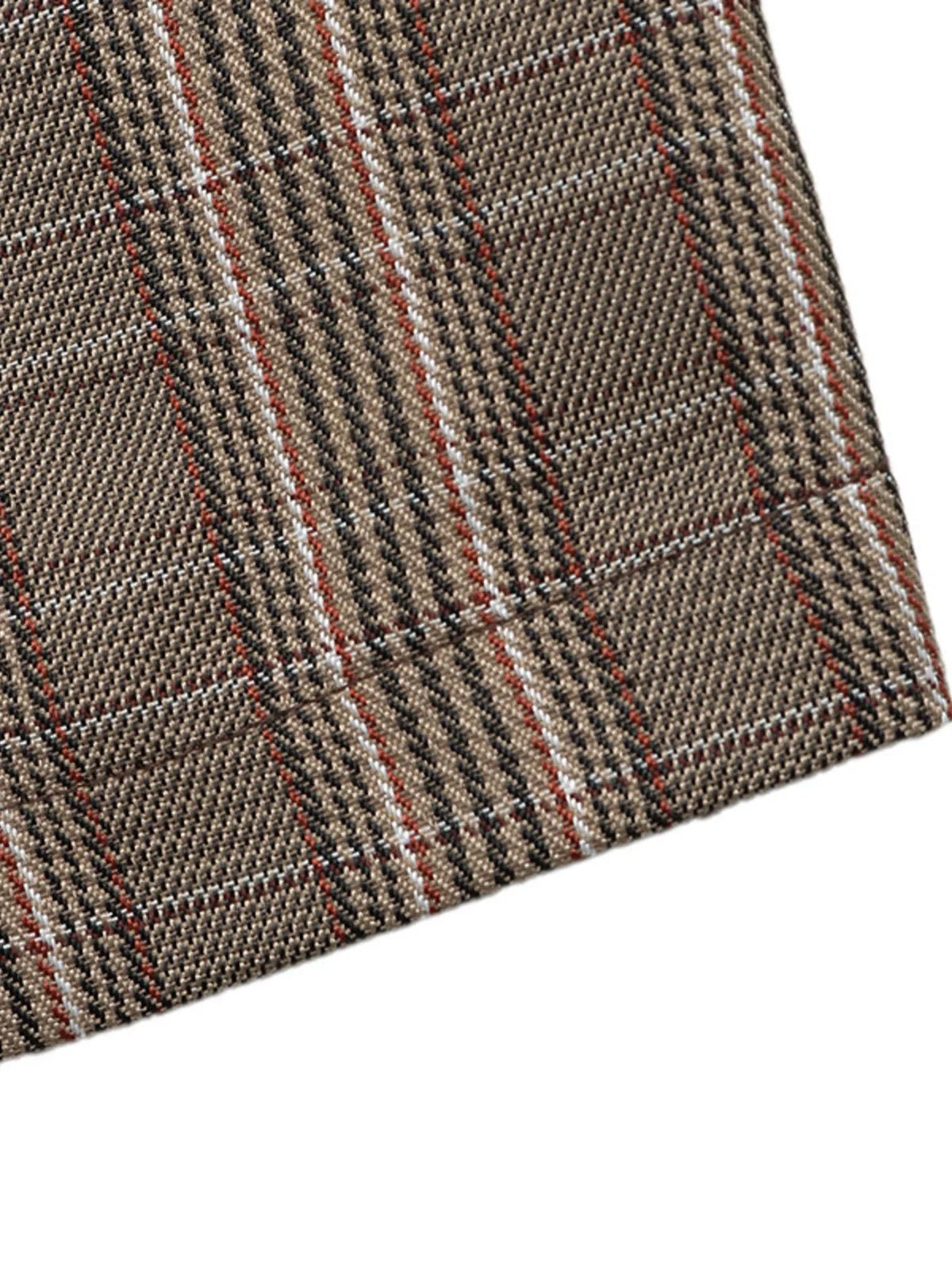 Rutig blazer med knappstängning – bild 8