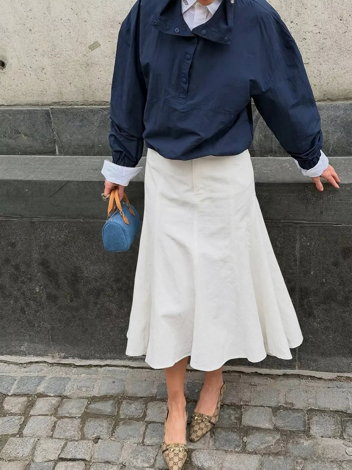 Midikjol med hög midja och sjöjungfrusilhuett – bild 7