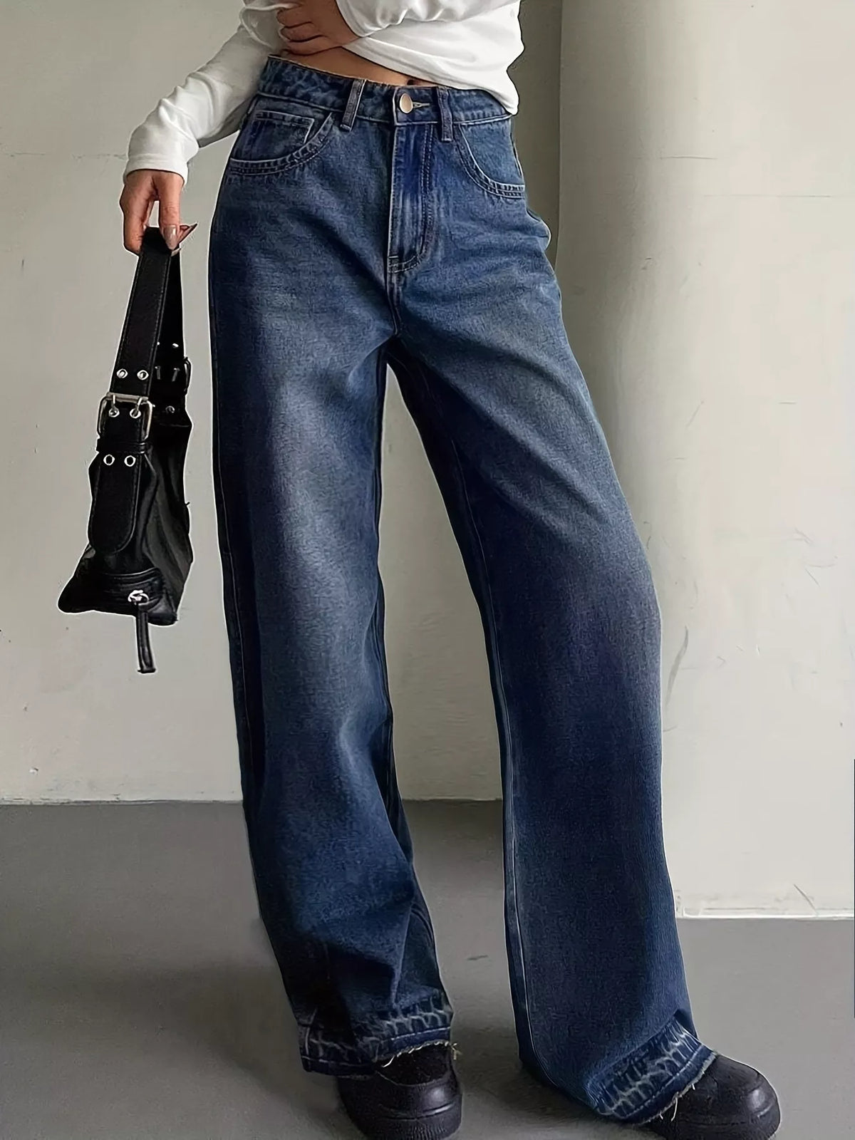 Vida jeans med klassisk tvätt – bild 2