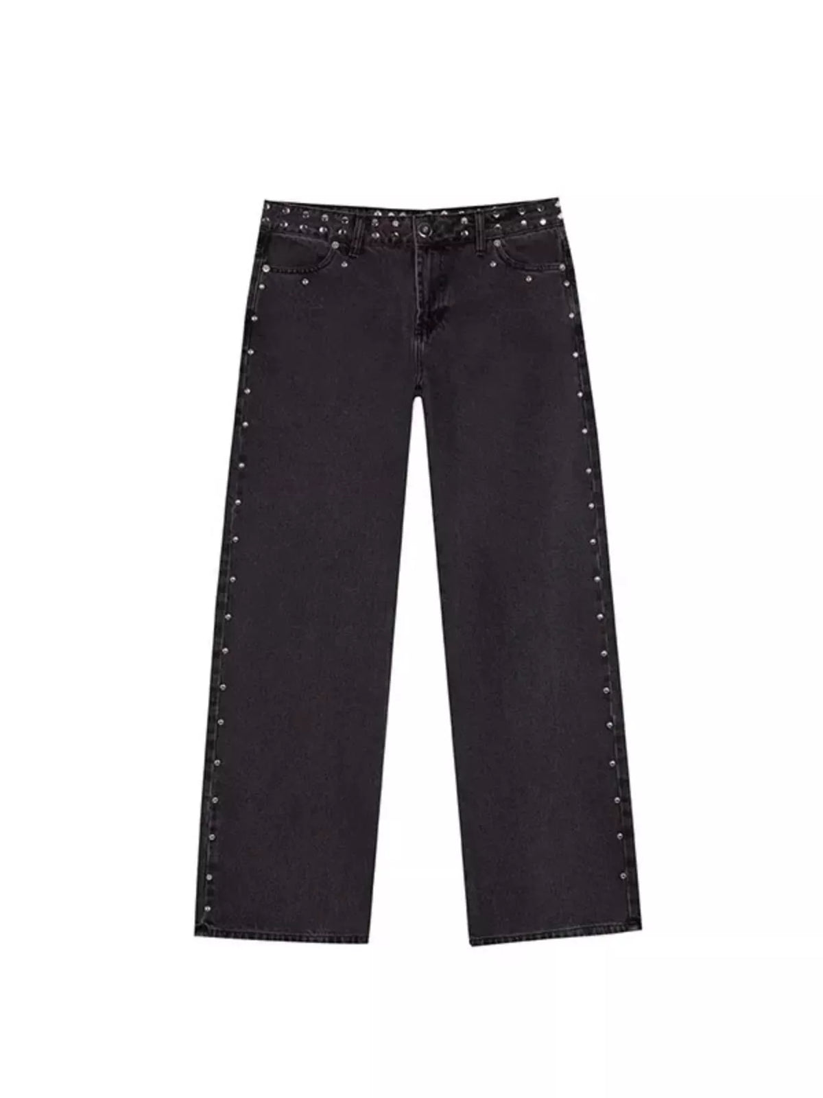 Leopardmönstrade jeans med stjärnmotiv – bild 3