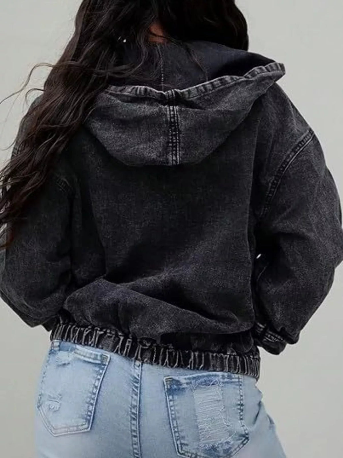 Oversize jacka i denim – bild 3