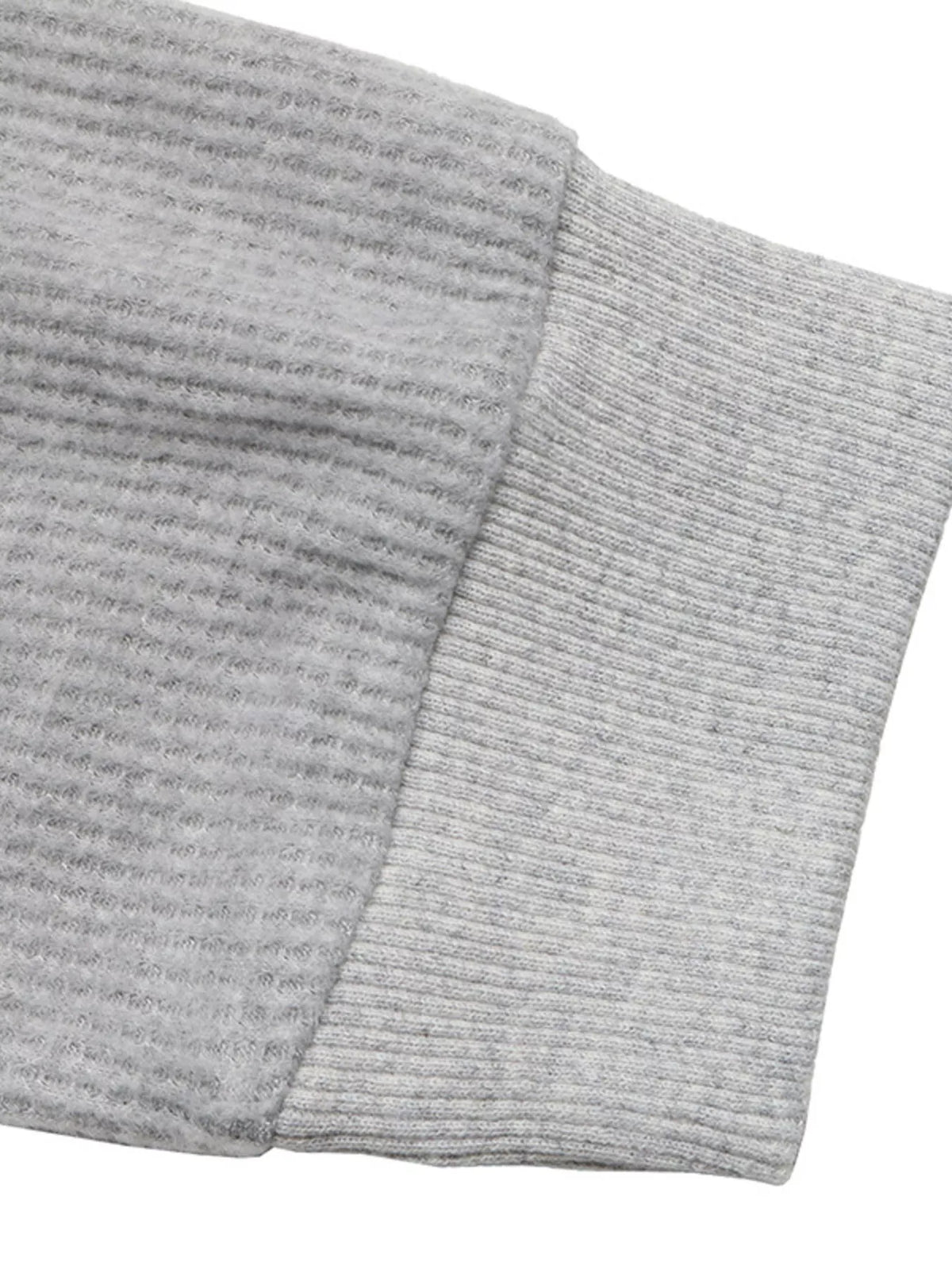 Randig sweatshirt med krage – bild 12