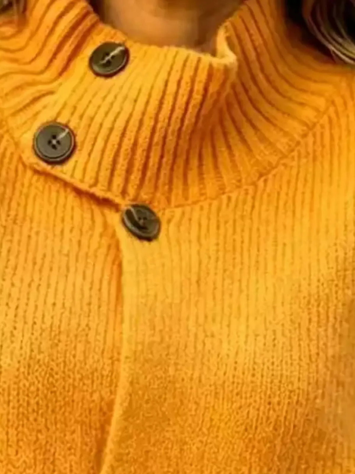 Ribbad cardigan med hög halsringning – bild 12