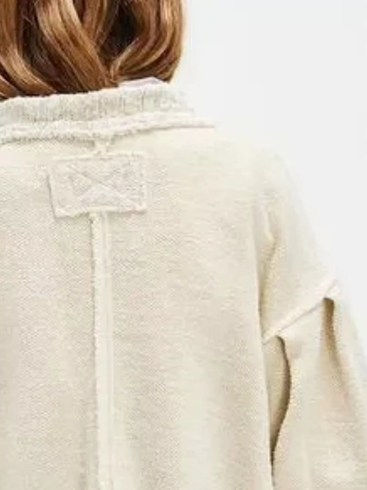Oversize cardigan med sänkt axel och tryckknappar – bild 12