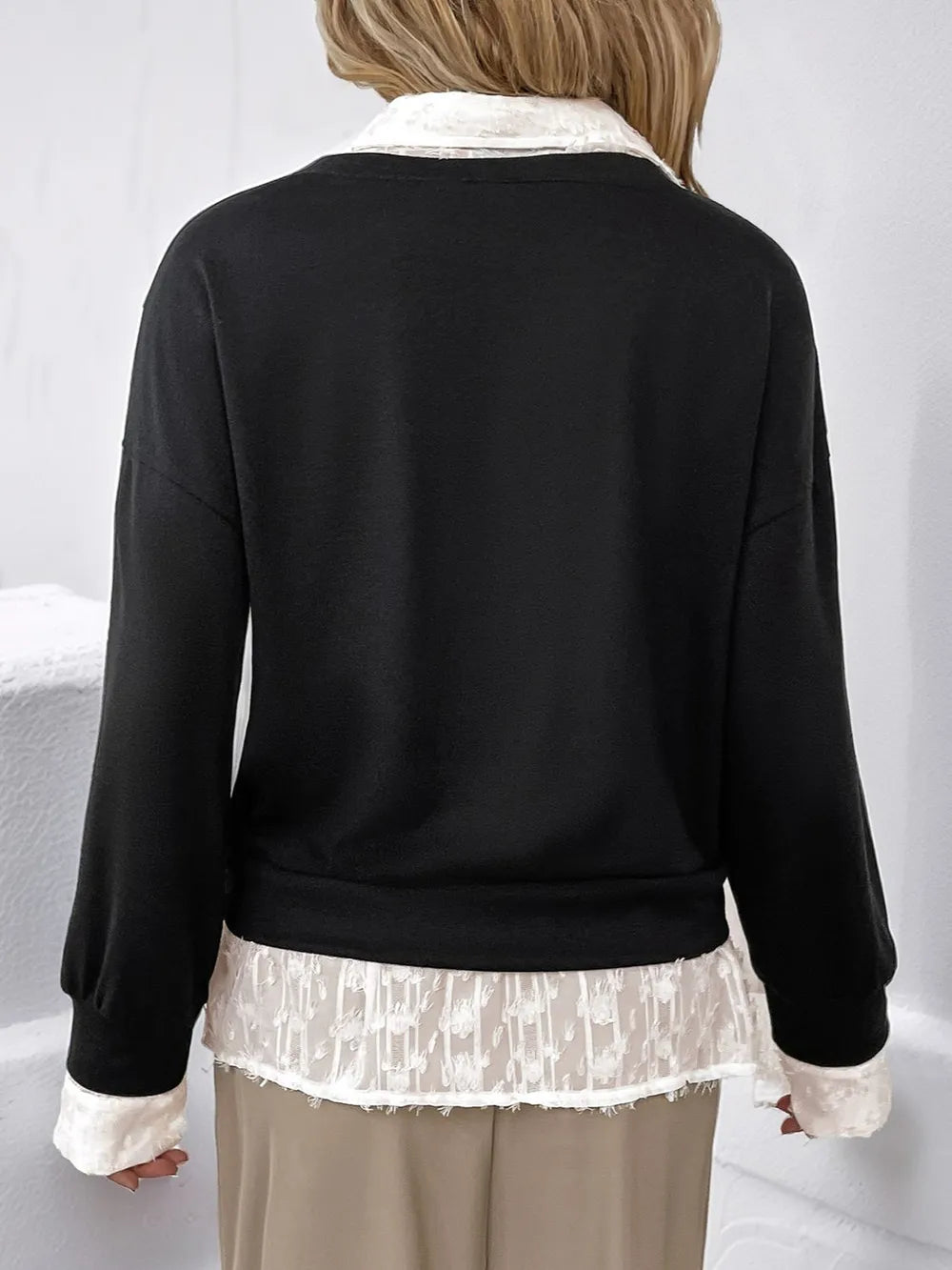 Skiktad sweatshirt – bild 2
