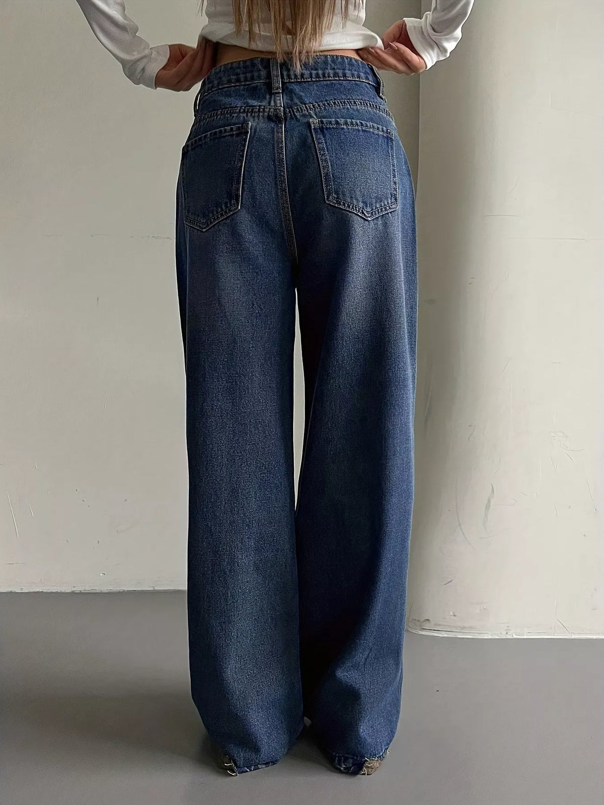 Vida jeans med klassisk tvätt – bild 5