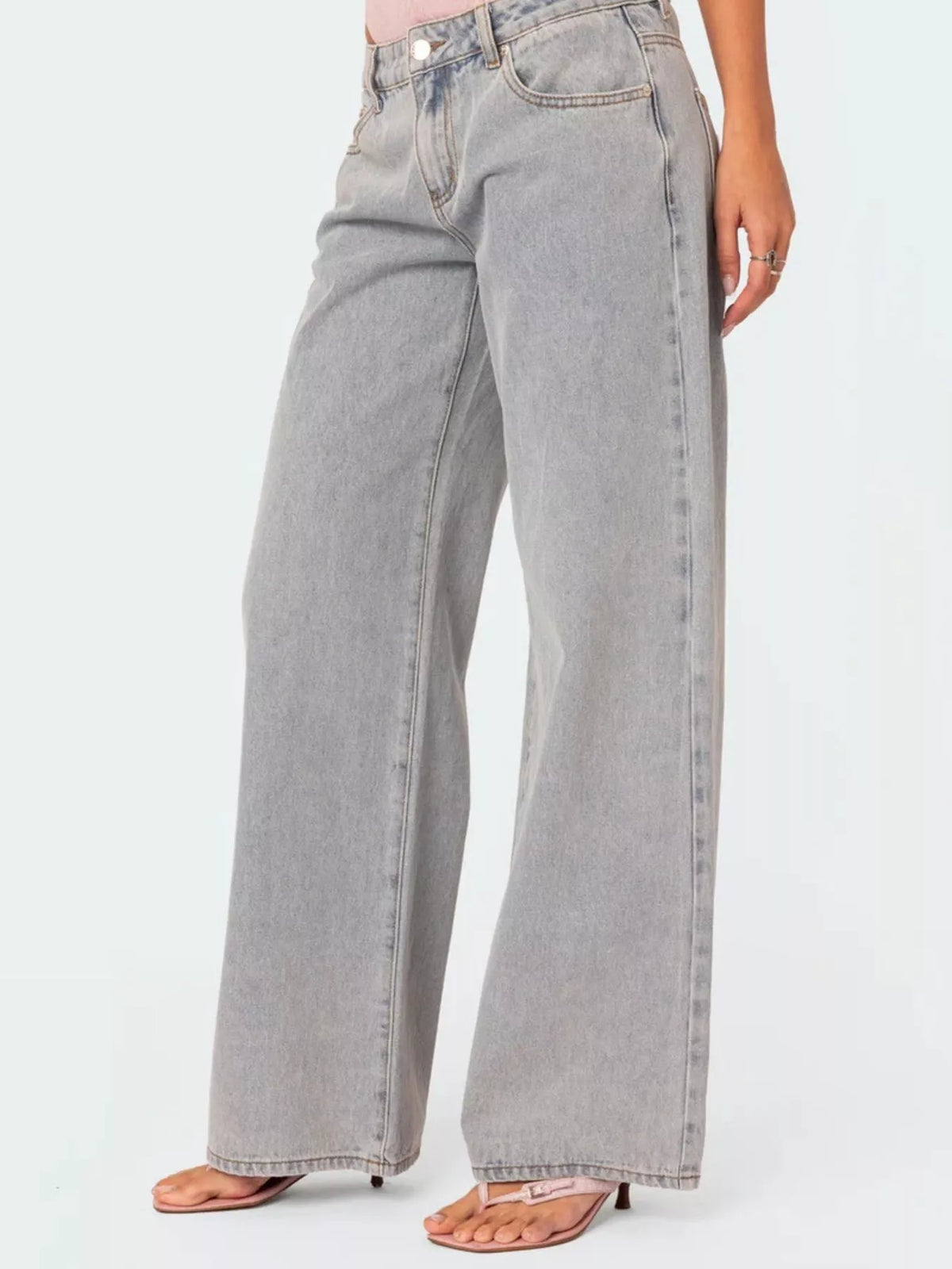 Vida jeans med grå tvätt – bild 2