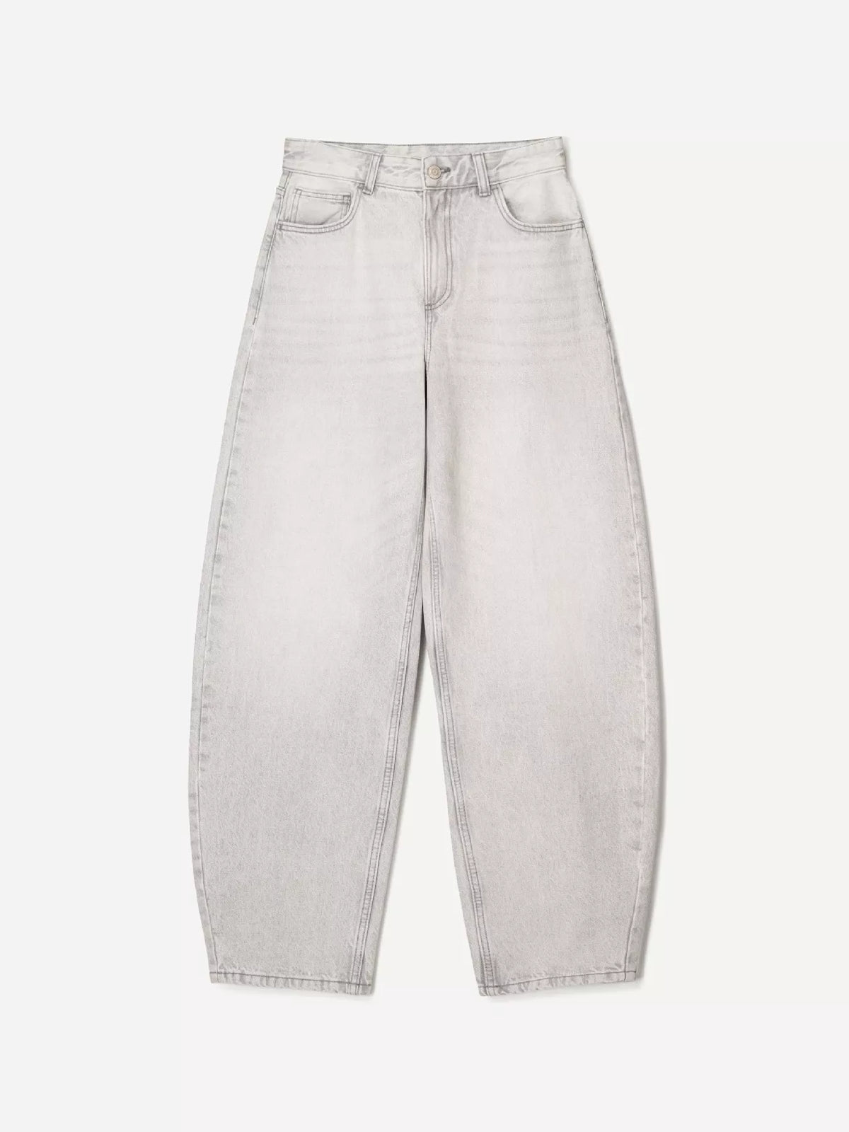 Ballongformade jeans med knappstängning – bild 11