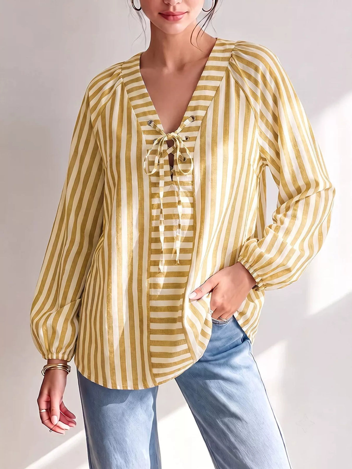 Randig blus – bild 4