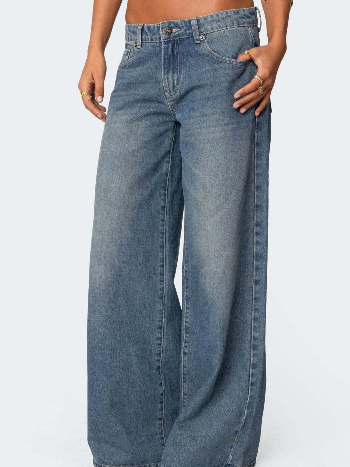 Golvlånga jeans – bild 2