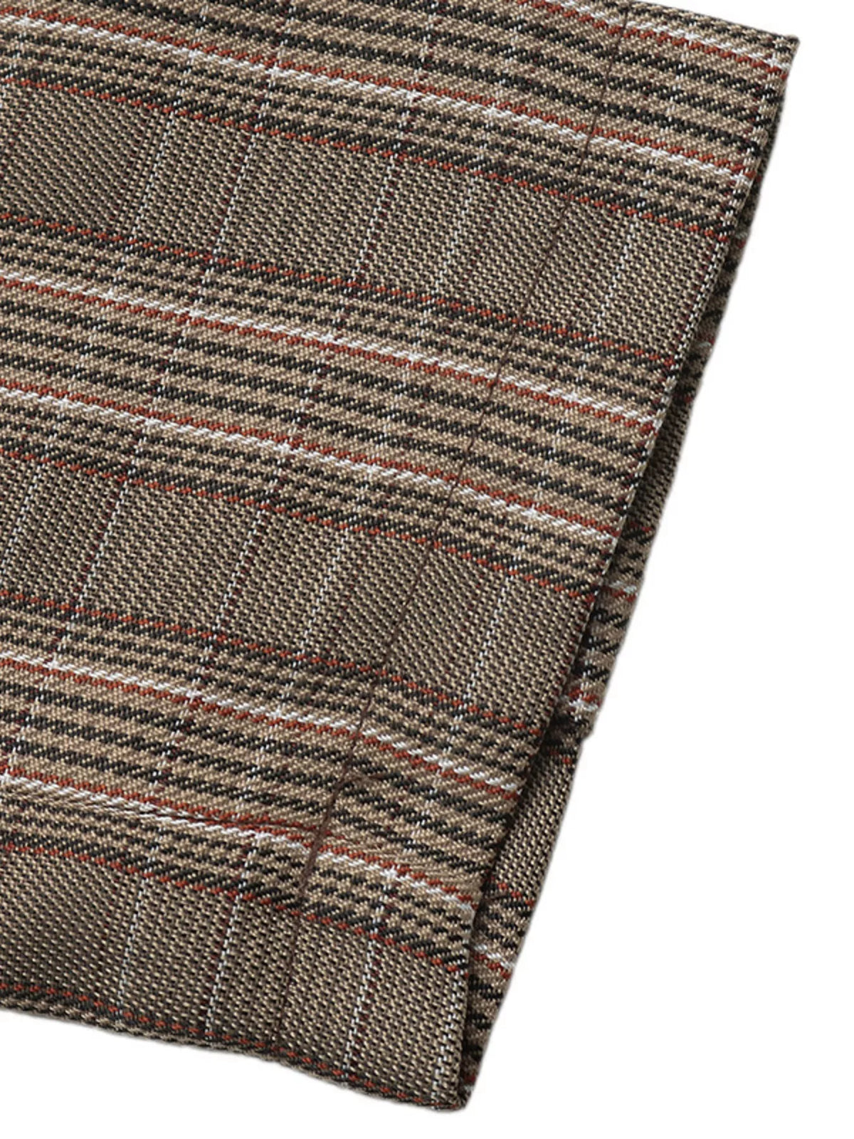 Rutig blazer med knappstängning – bild 9