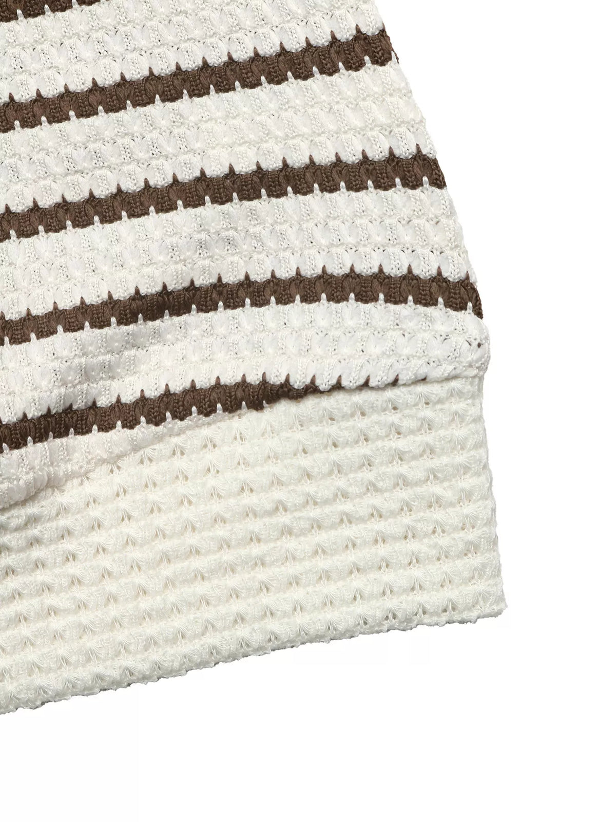 Randig sweatshirt med polokrage – bild 9