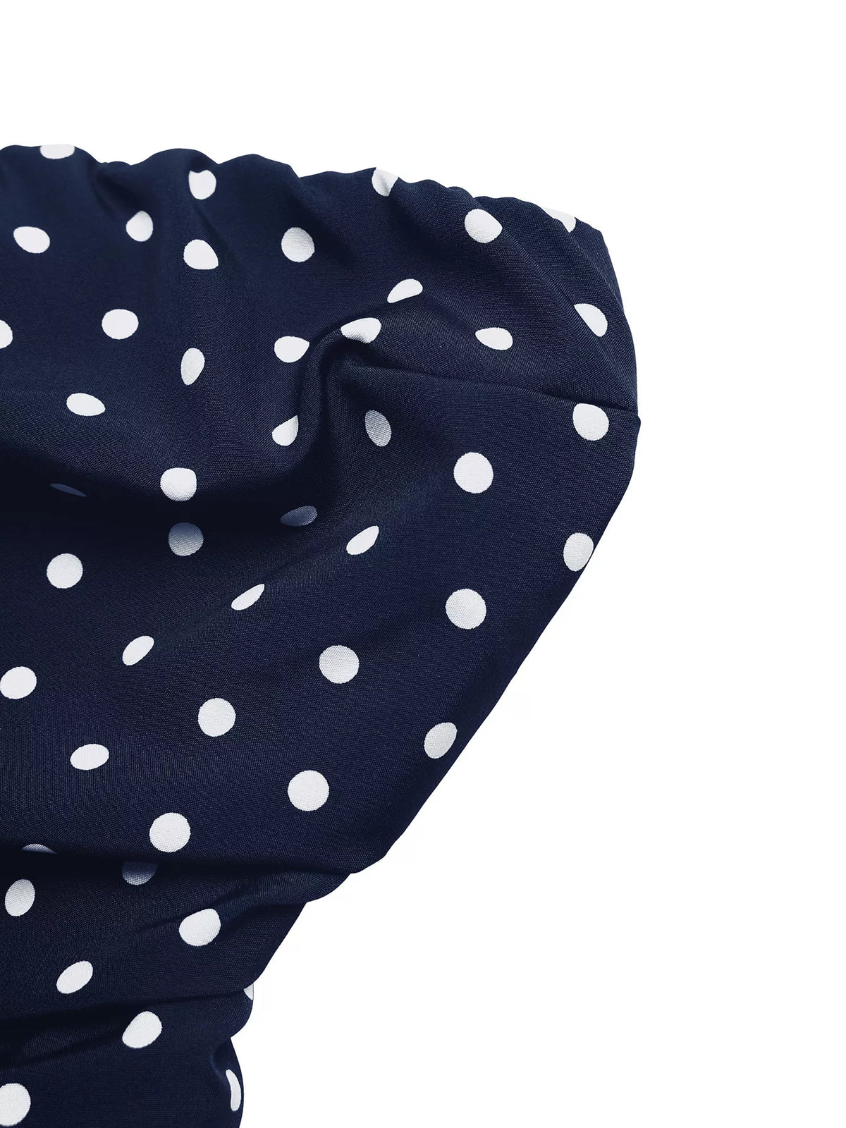 Prickig smockad utställd maxiklänning i polyester – bild 6