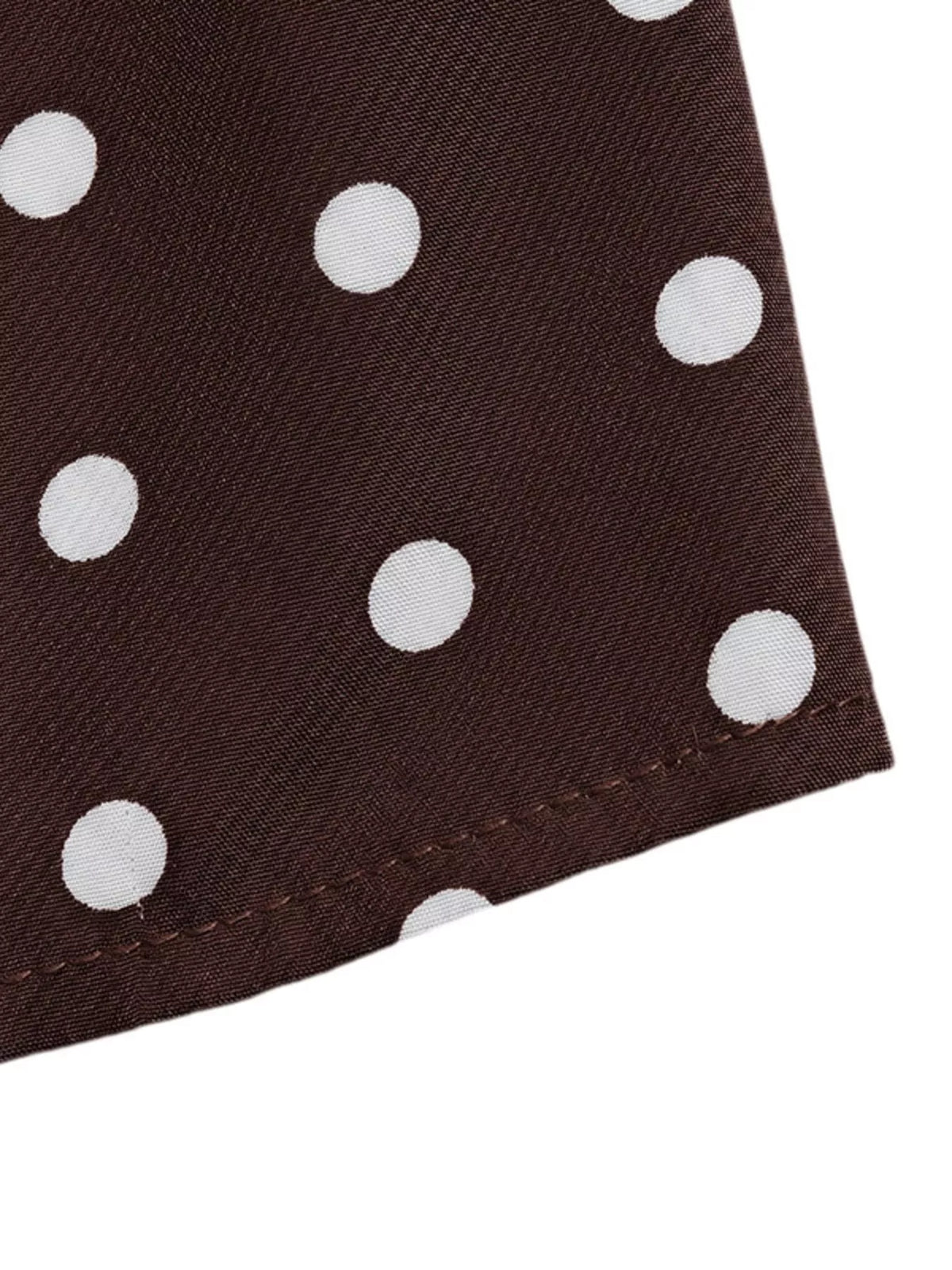 Prickig miniklänning med halterneck och knytdetalj i polyester – bild 17