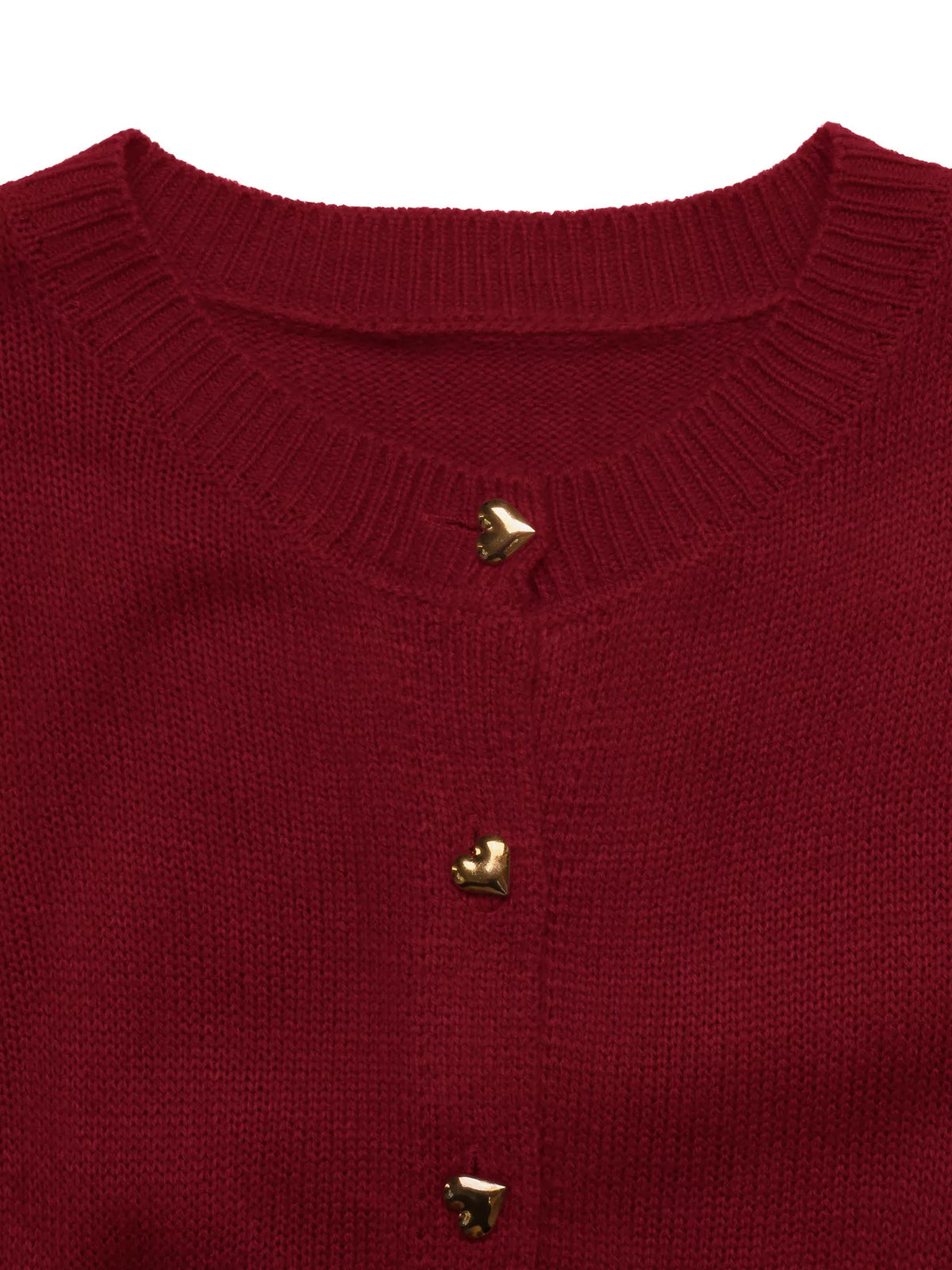 Cardigan med hjärtmotiv och knappstängning – bild 9