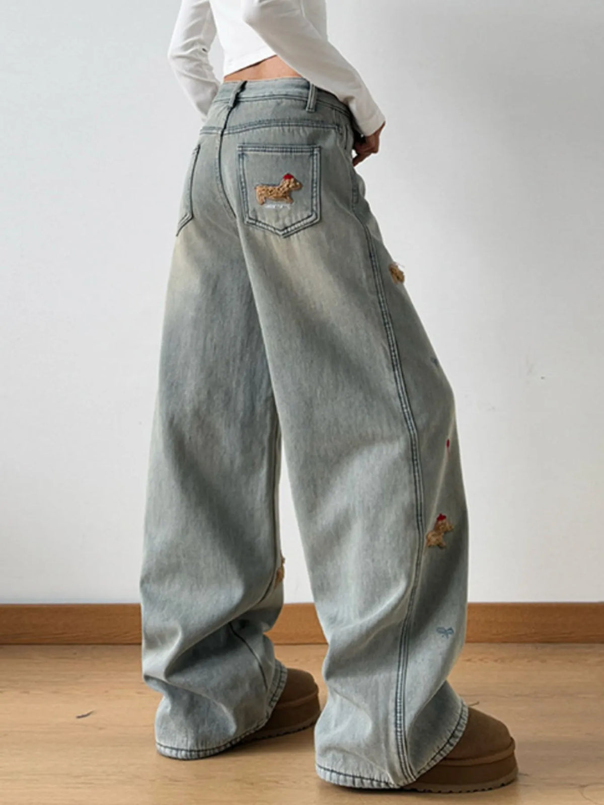 Vida broderade jeans – bild 4