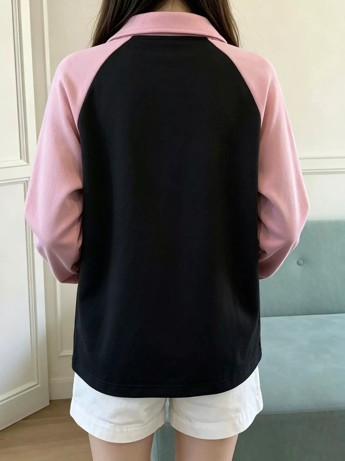 Sweatshirt i spets med hjärtmotiv – bild 4