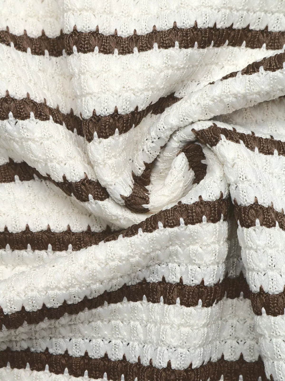 Randig sweatshirt med polokrage – bild 11