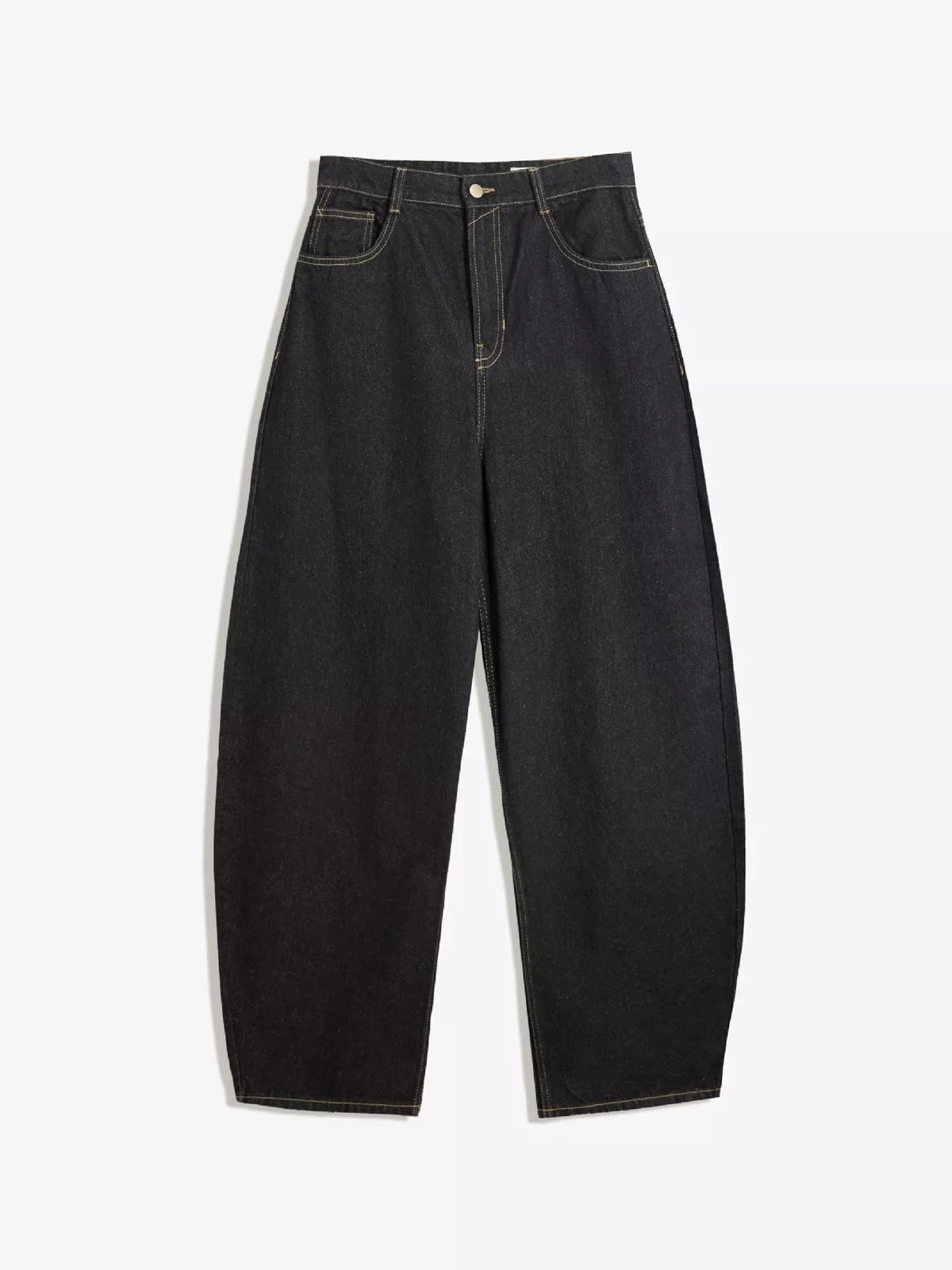 Ballongformade jeans med knappstängning – bild 7
