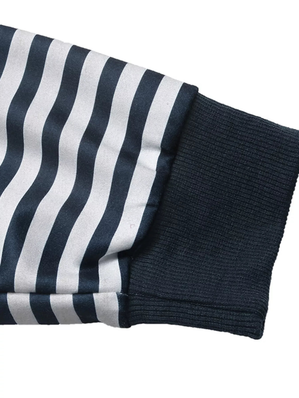 Randig ribbad sweatshirt med knytdetalj – bild 7