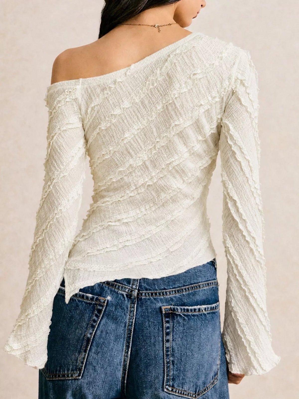 Strukturerad blus – bild 3