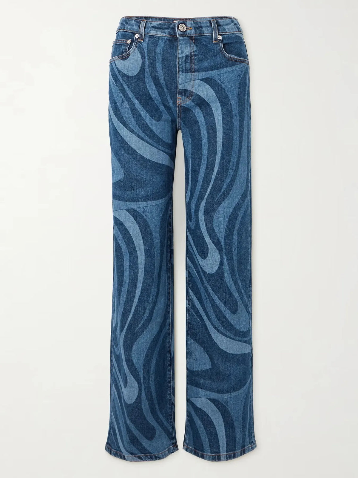 Vida jeans med vågmönster – bild 3