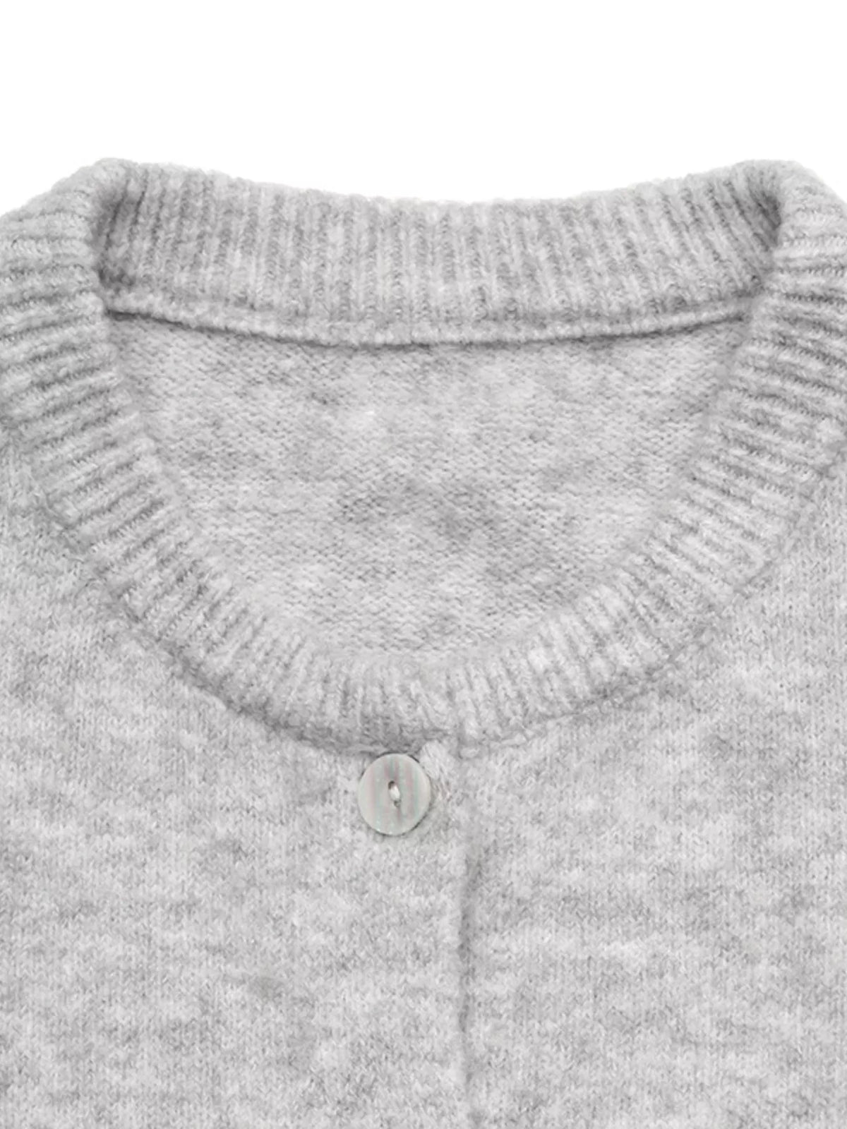 Cardigan med rund halsringning och knappstängning – bild 15