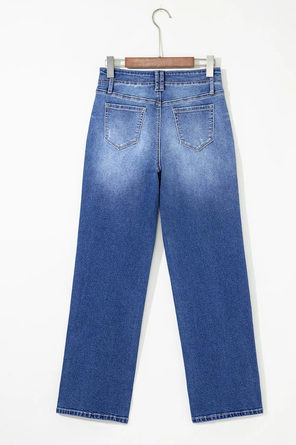 Vida jeans med hög midja och fickor – bild 17