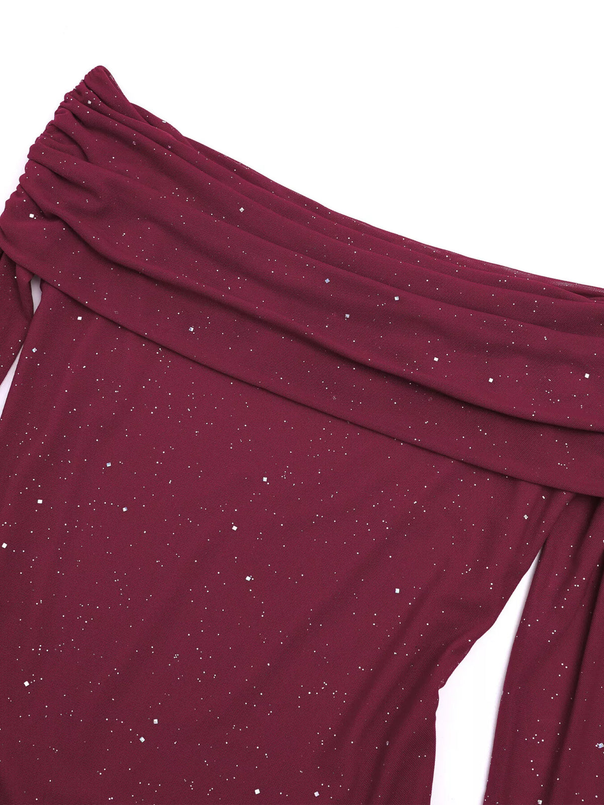 Offshoulder maxiklänning i glitter – bild 31