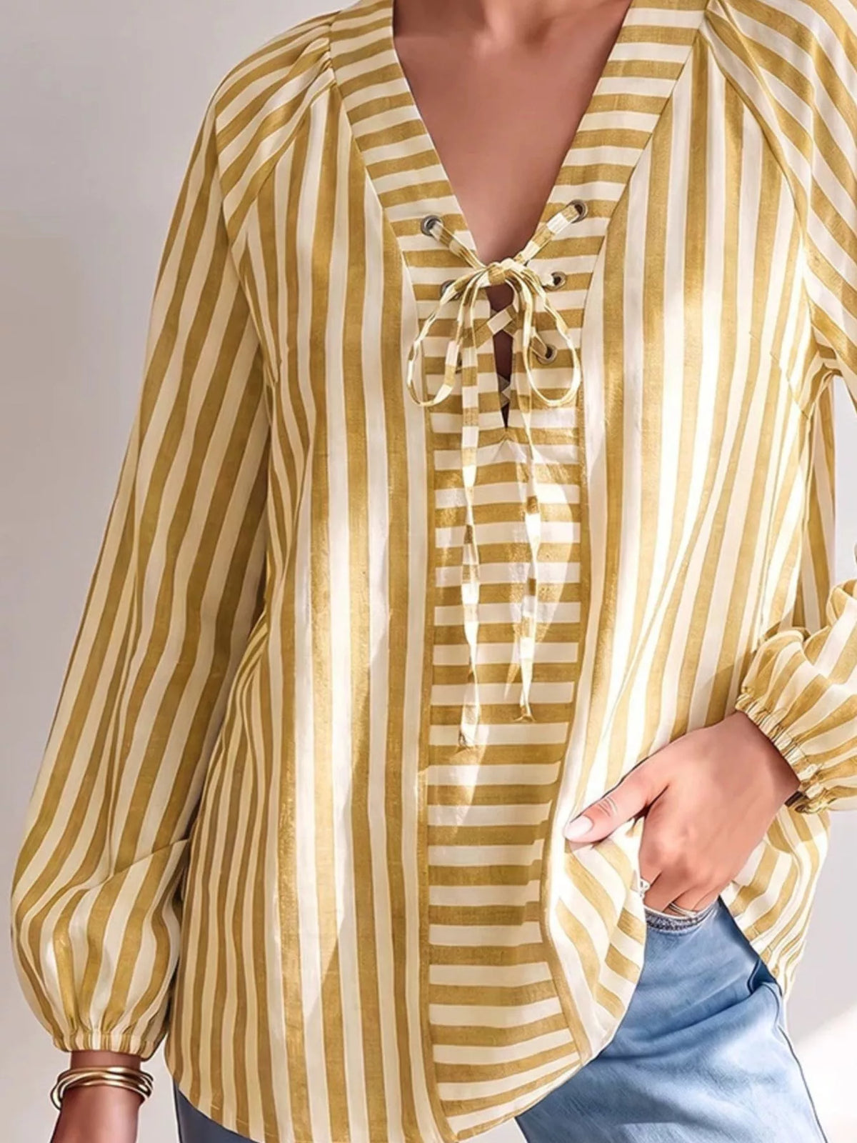 Randig blus – bild 6