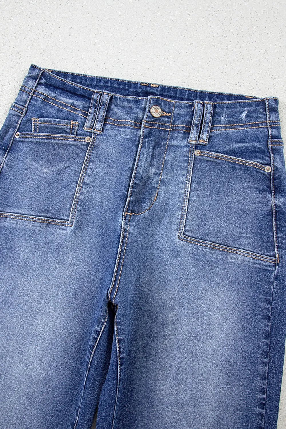 Vida jeans med hög midja och fickor – bild 18