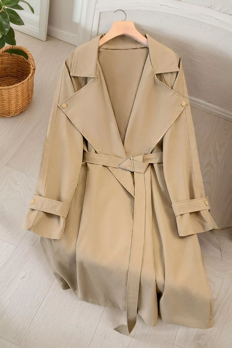 Trenchcoat med slagkrage