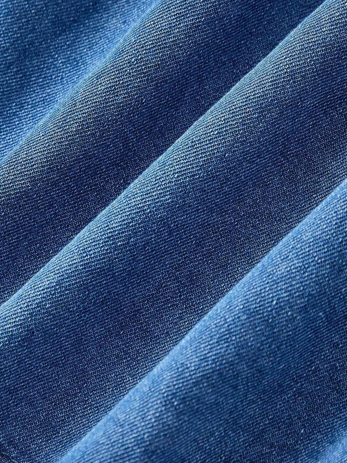 Jeansklänning i denim med dragkedja – bild 5
