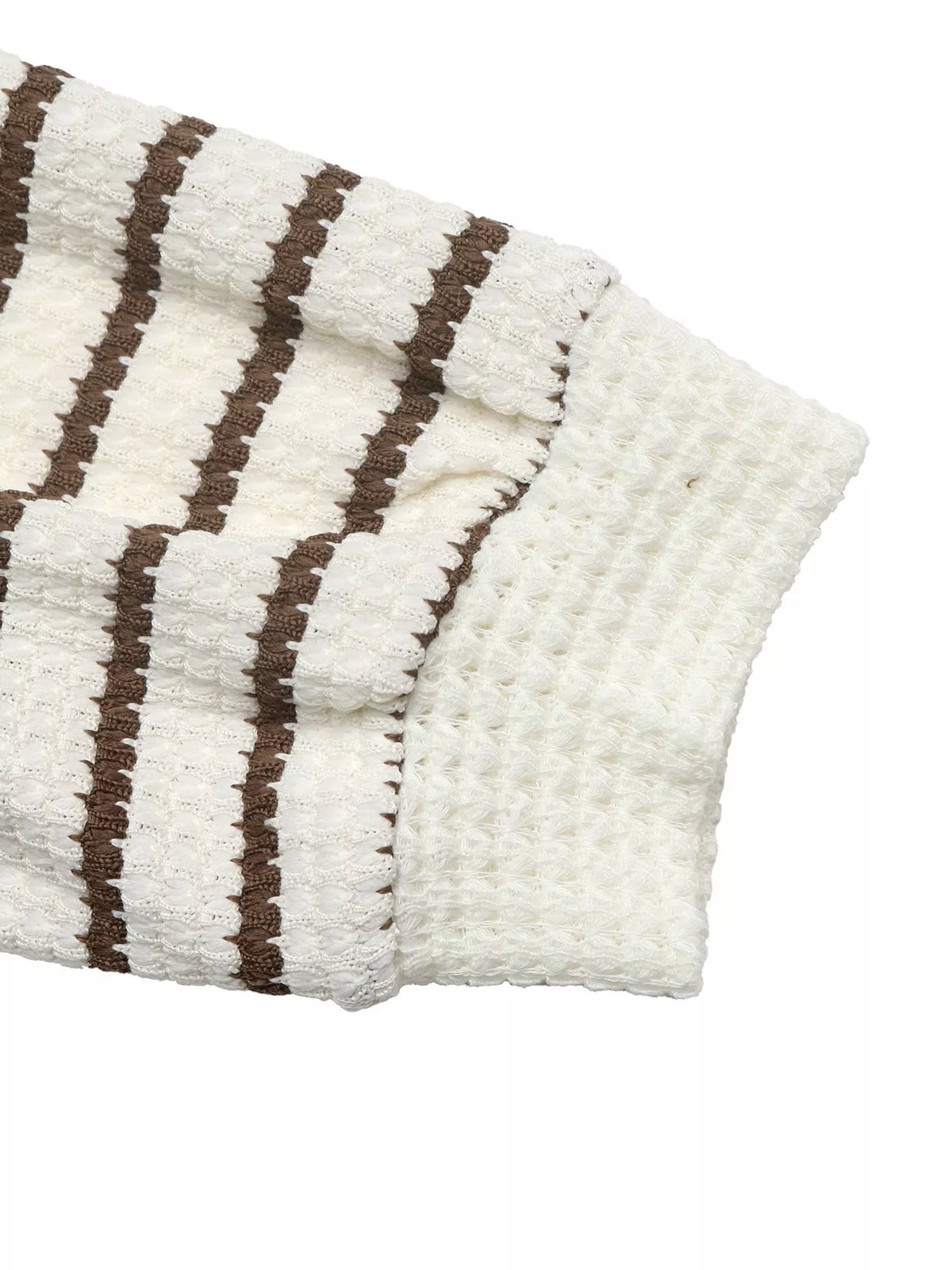 Randig sweatshirt med polokrage – bild 10
