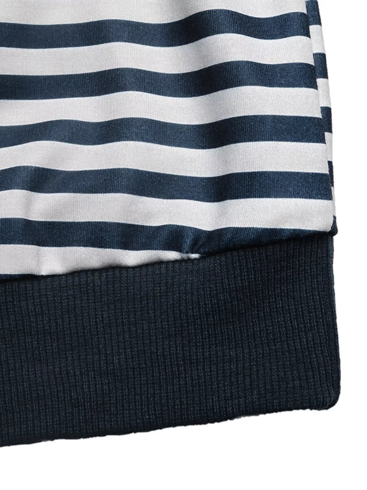 Randig ribbad sweatshirt med knytdetalj – bild 6
