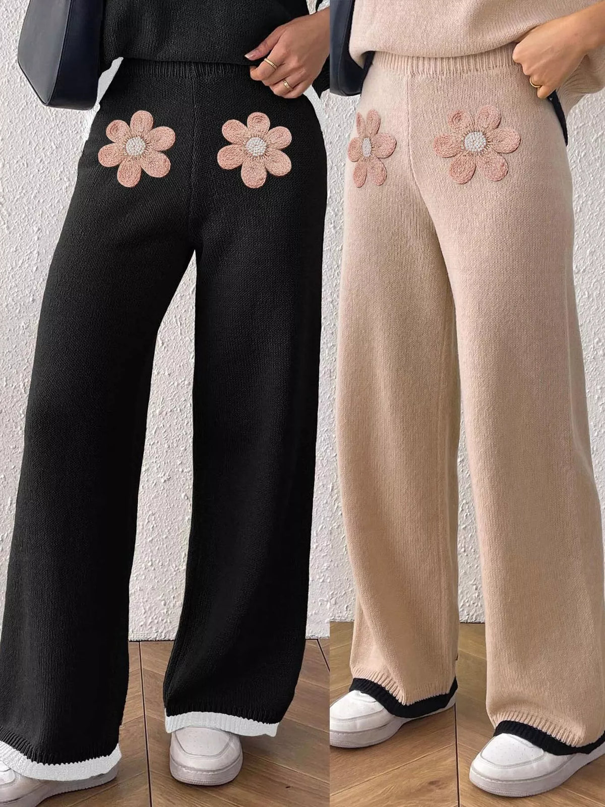 Blommiga byxor med hög midja – bild 10