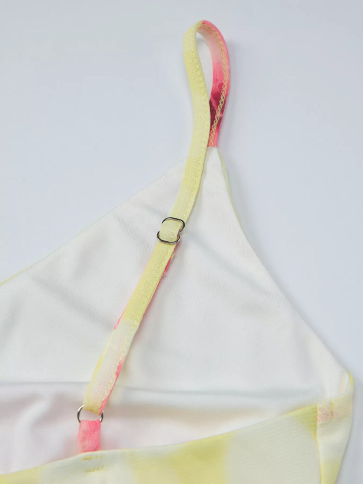 Blommig transparent miniklänning – bild 18