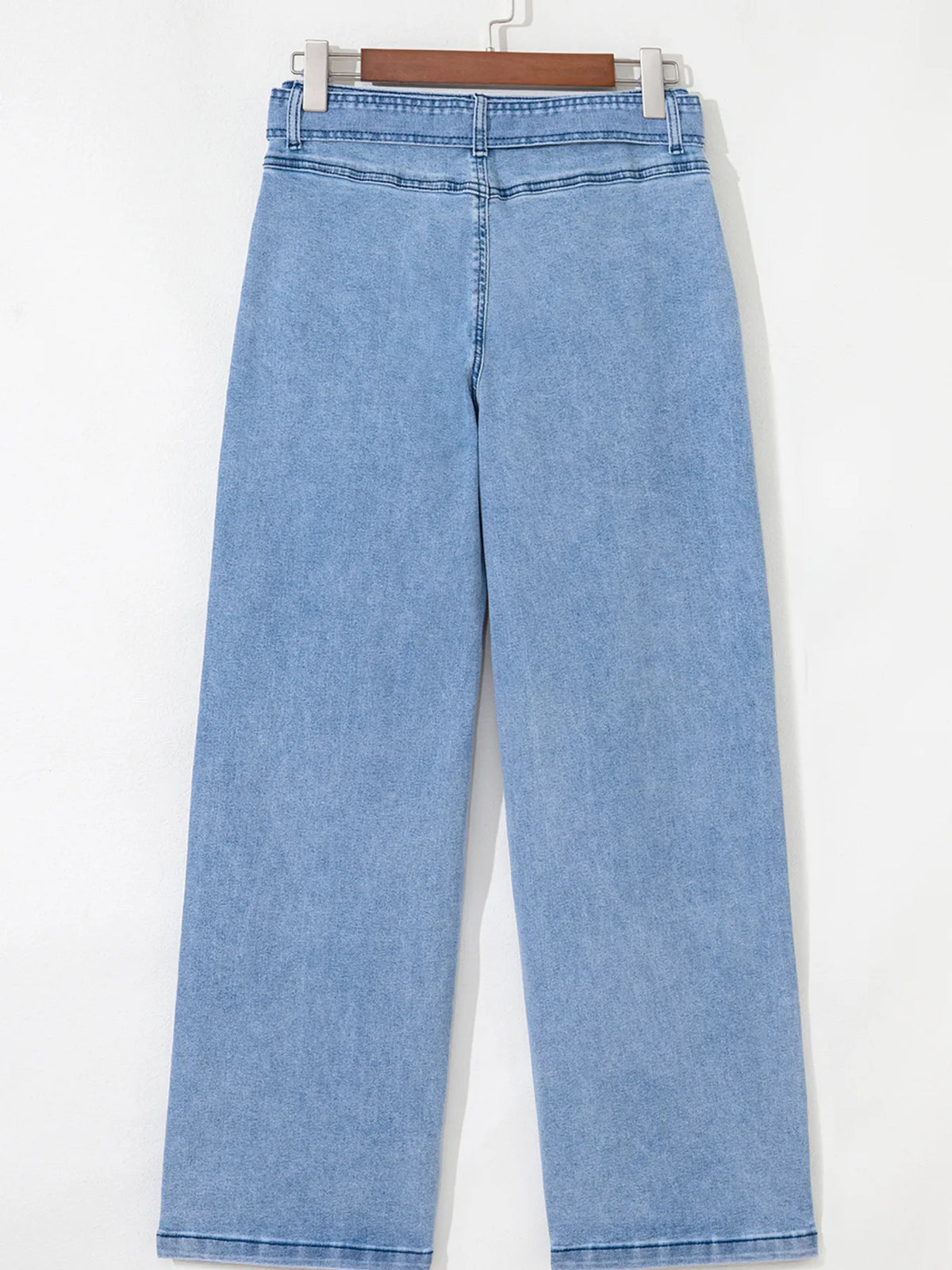 Vida jeans med hög midja och skärp – bild 4