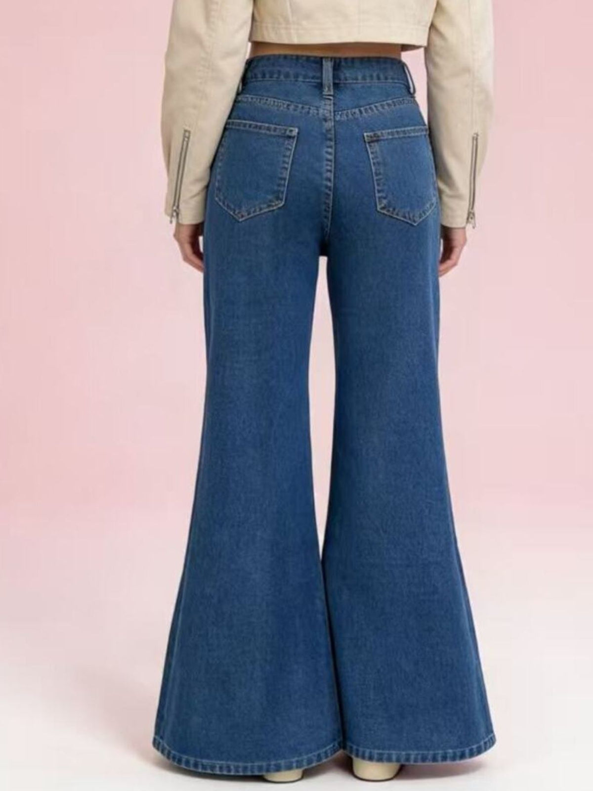 Utsvängda jeans med extra vid utsvängning – bild 8