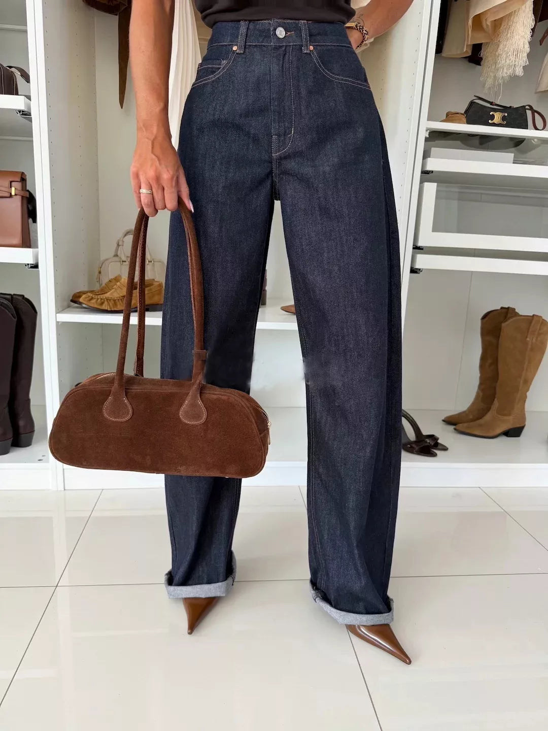 Vida jeans med hög midja – bild 3
