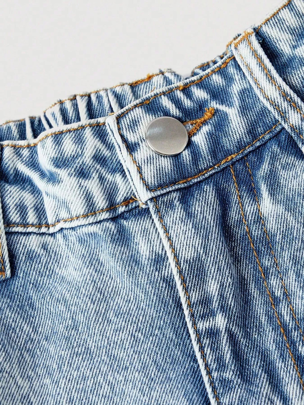 Vida jeans med hjärtmotiv och knappstängning – bild 4
