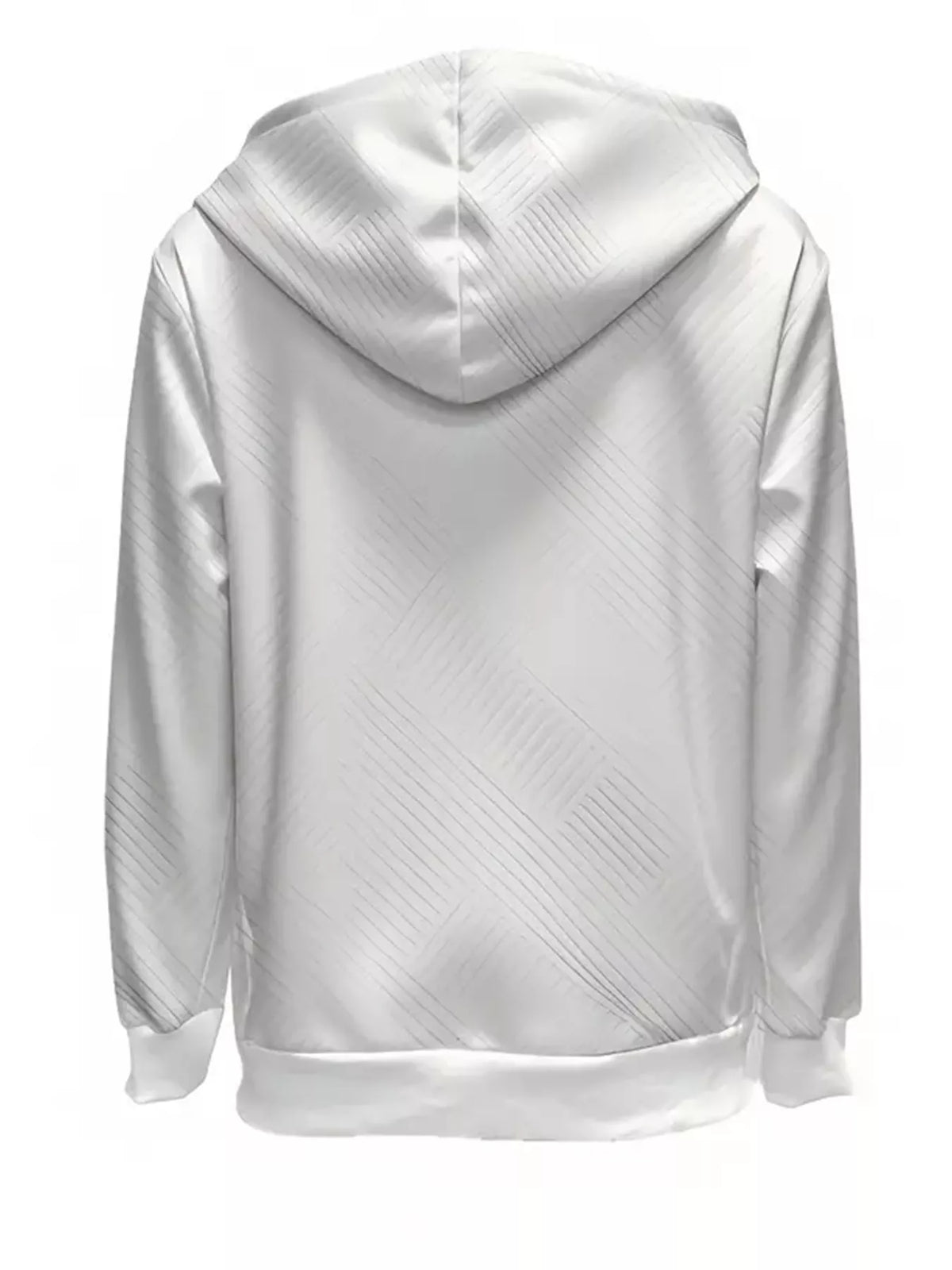 Hoodie med dragsko och dragkedja – bild 2