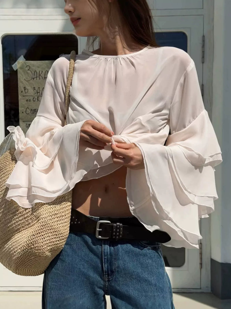 Transparent blus